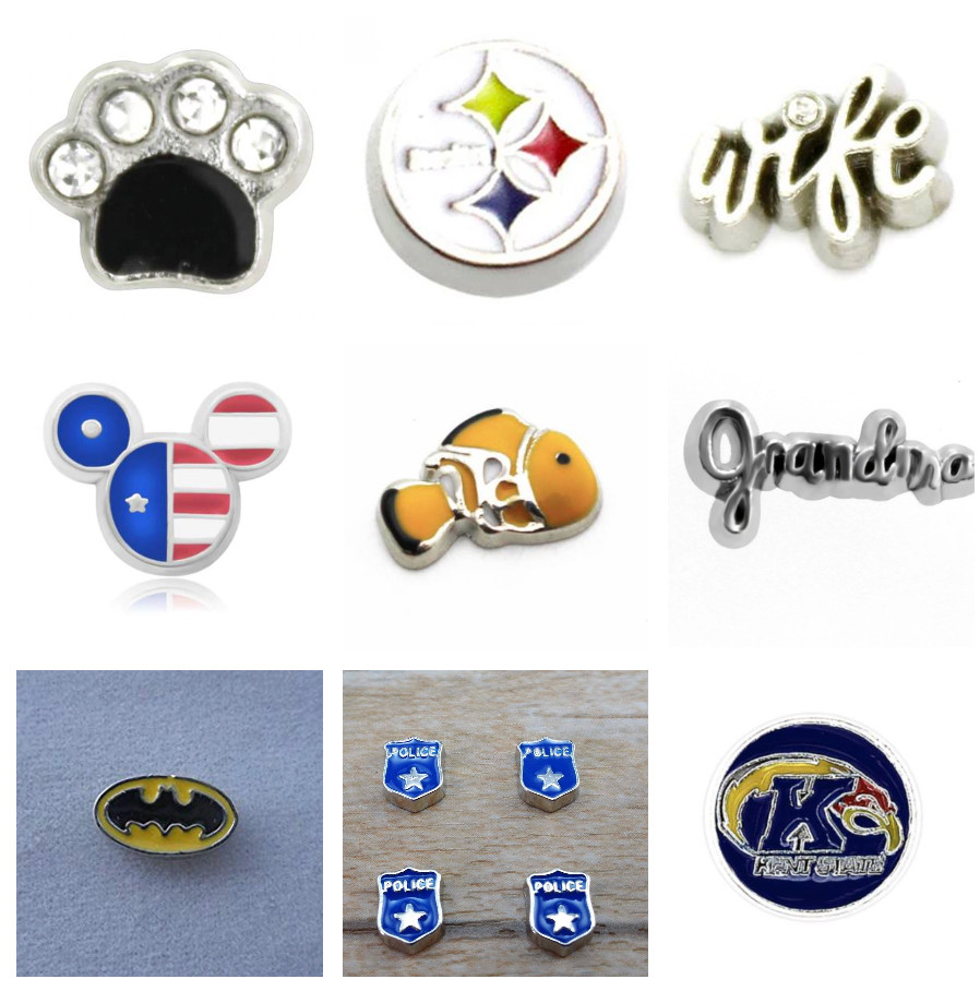 Floating Charms for Living Memory Charm Lockets NEW FREE SHIPPING Disney NHL NFL