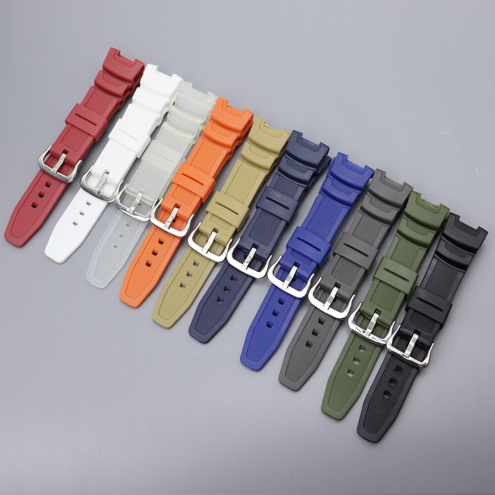 Rubber Silicone Watch Strap Band Sports For Casio 3157 SGW-100-1V 3166 SGW-200