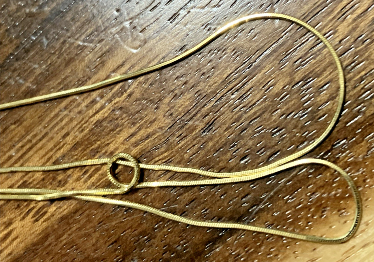 10kt Real Gold Snake Chain Necklace 2grams 20” Brand New with Imperfections 10K