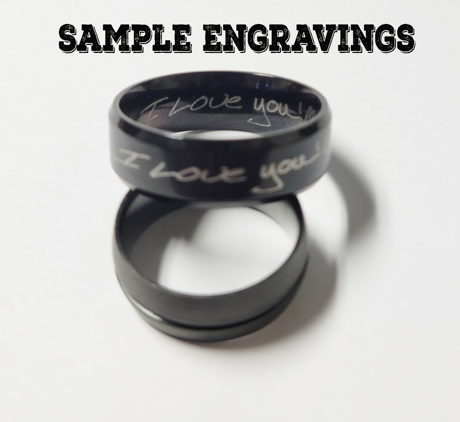 Personalized Engraved Men’s Traditional Silver Wedding Ring Band