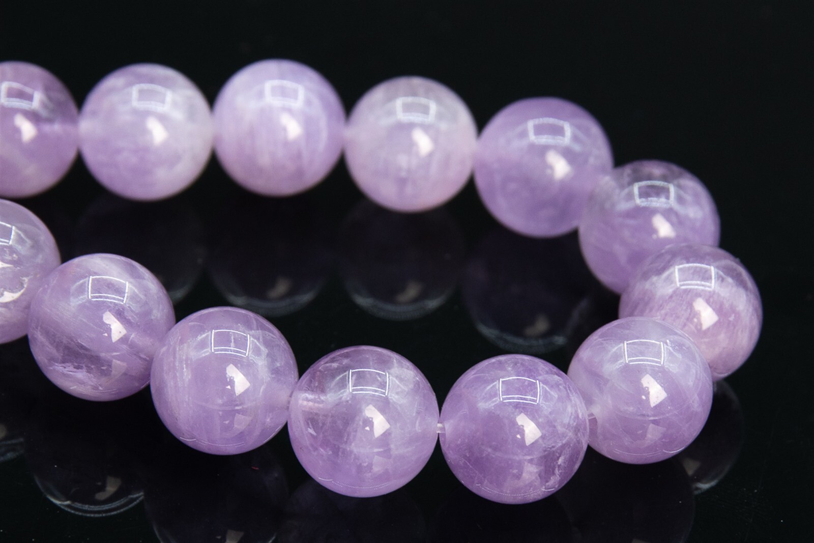 11MM Genuine Natural Light Lavender Amethyst Beads Grade AAA Round Loose Bead 8″