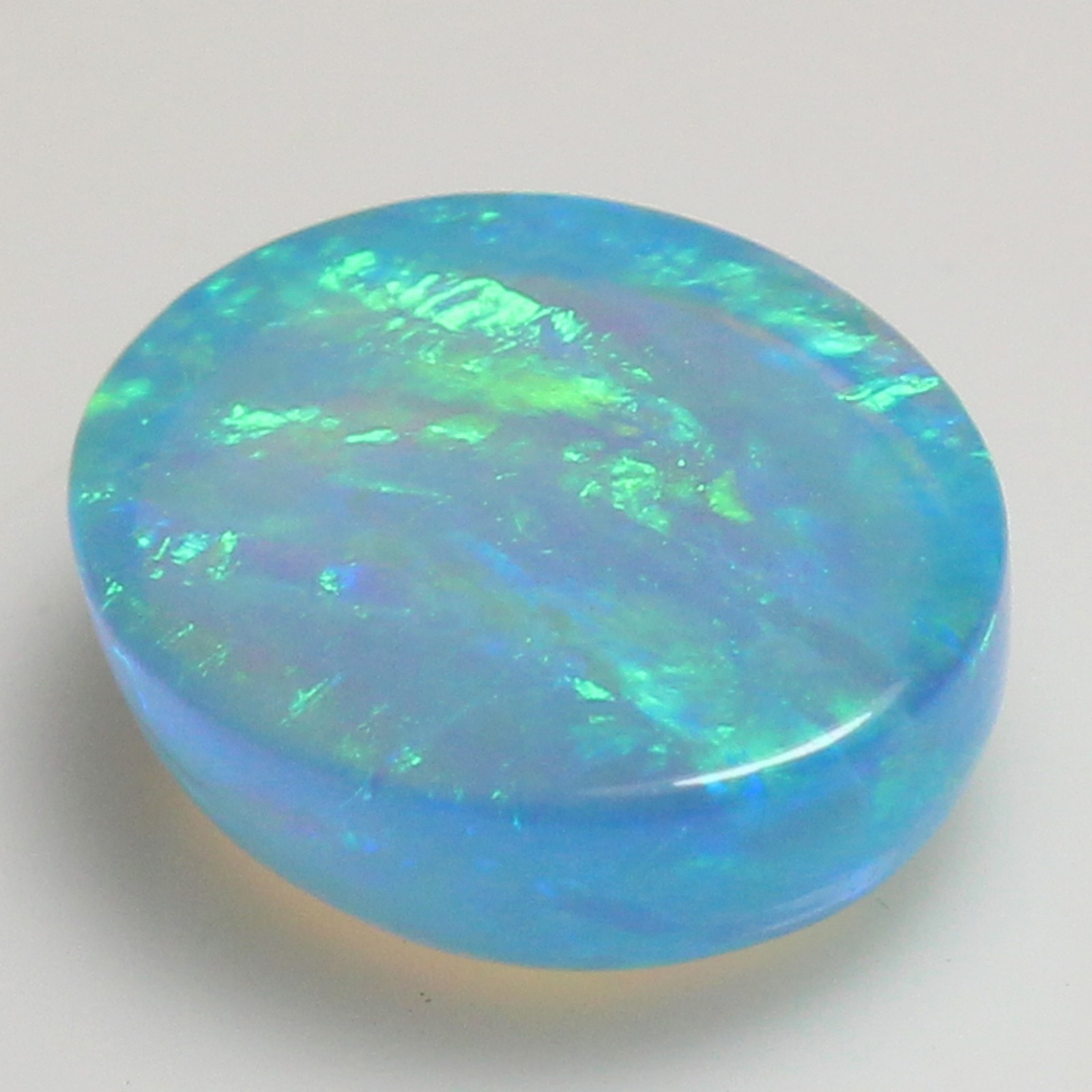 Natural Certified Peru Machu Picchu Blue Fire Opal 8×10 MM Oval Cut Gemstones