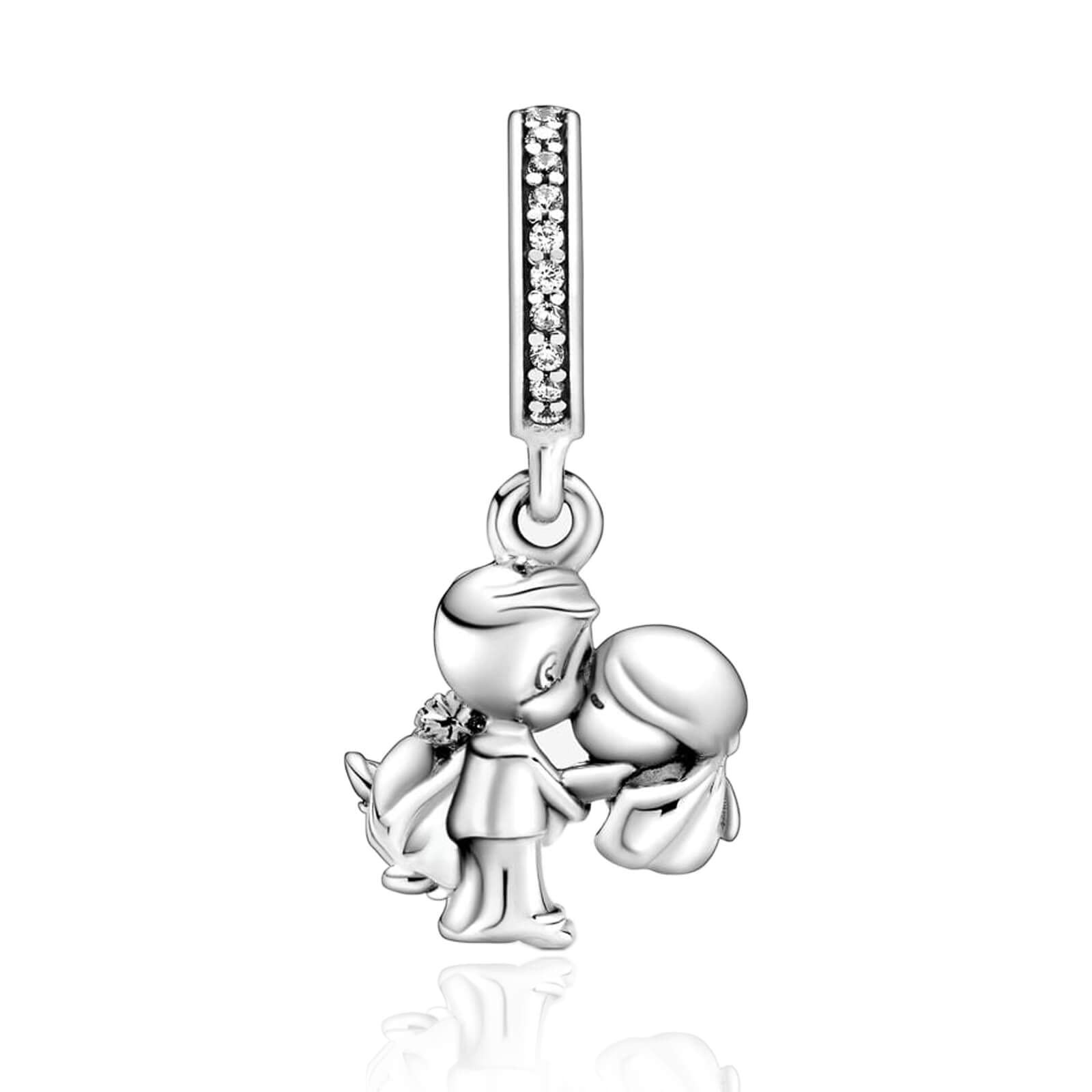 Married Couple Charm 925 Sterling Silver Wedding Dangle for Bracelets New