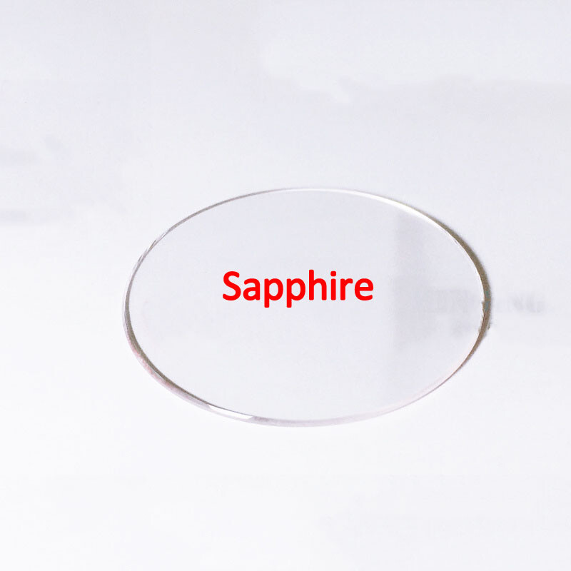 Sapphire Lens Plane Crystal 25-36.5mm Diameter 1.0-1.5mm Thickness
