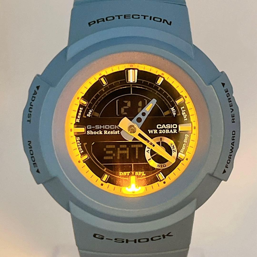 CASIO G-SHOCK AW-582E Analog-Digital Men’s Watch, Working Condition, Blue