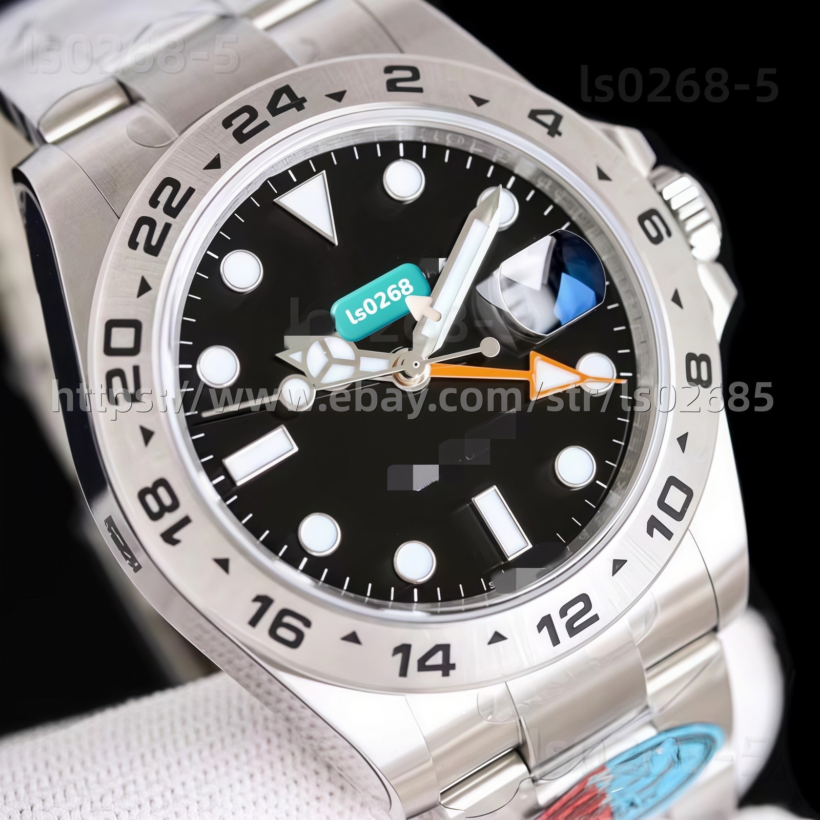 DIY Watch Part Kit for 3285 Movement 42mm SS Case+Dial+Hands+Steel Strap