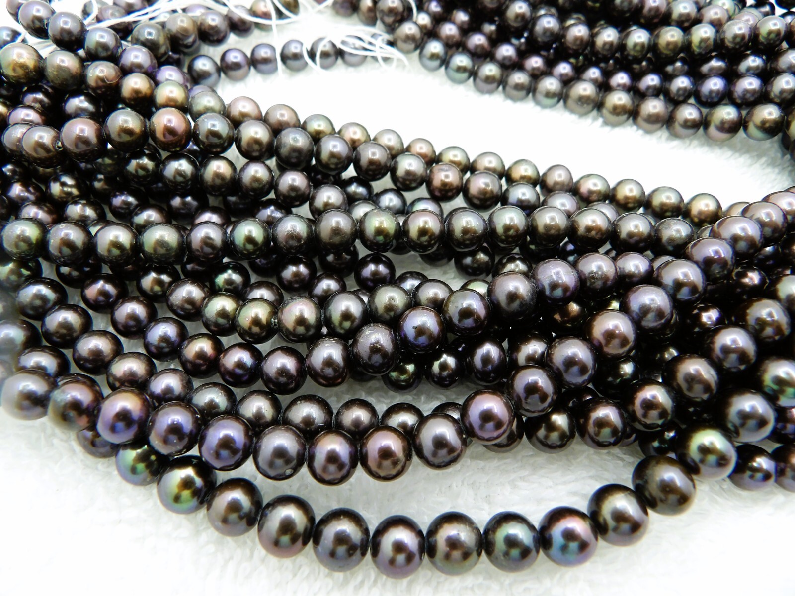 6-6.5MM DARK POTATO FRESHWATER PEARL LOOSE JEWELRY CRAFT 15″ LONG STRAND B5017