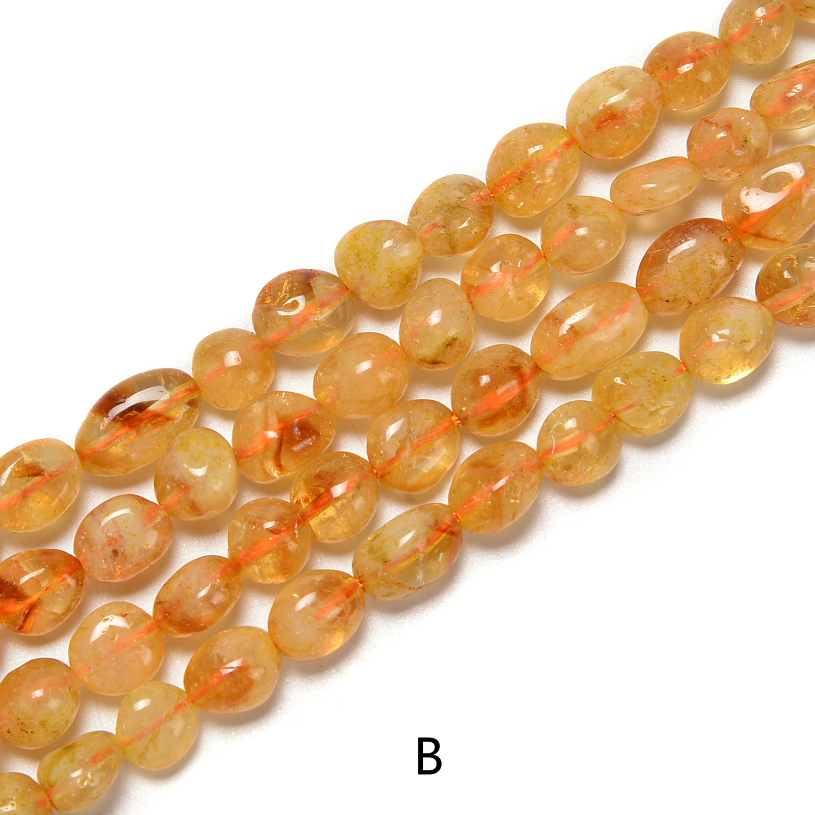 Multi Natural Gemstone Pebble Nugget Beads Size Approx 8x10mm 15.5” Strand