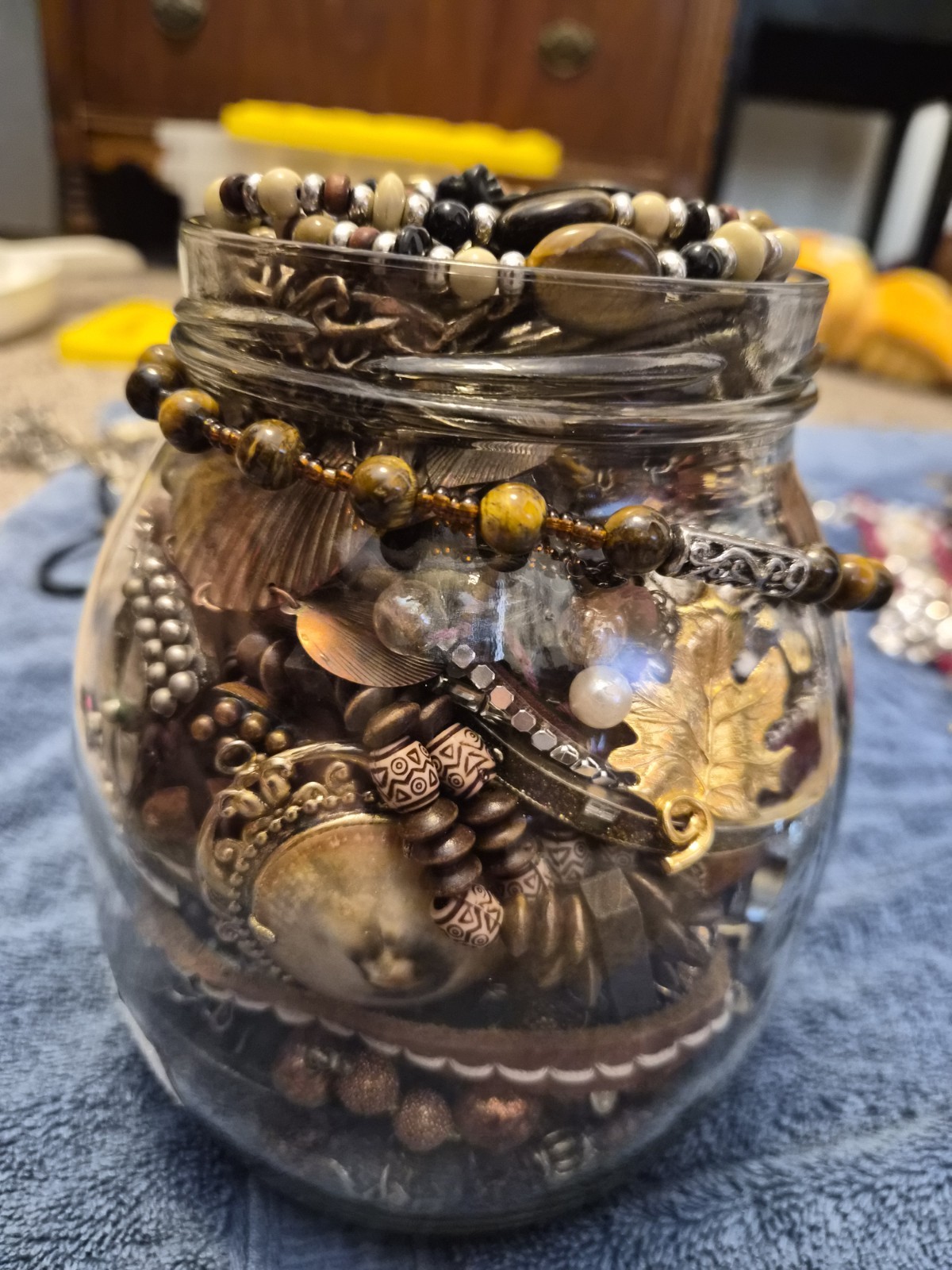 Boho Themed Jewelry Jar