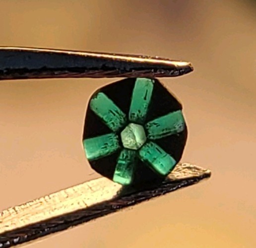 EXTREMELY RARE Tripache Emerald From Colombia 0.26 ct with unique spokes