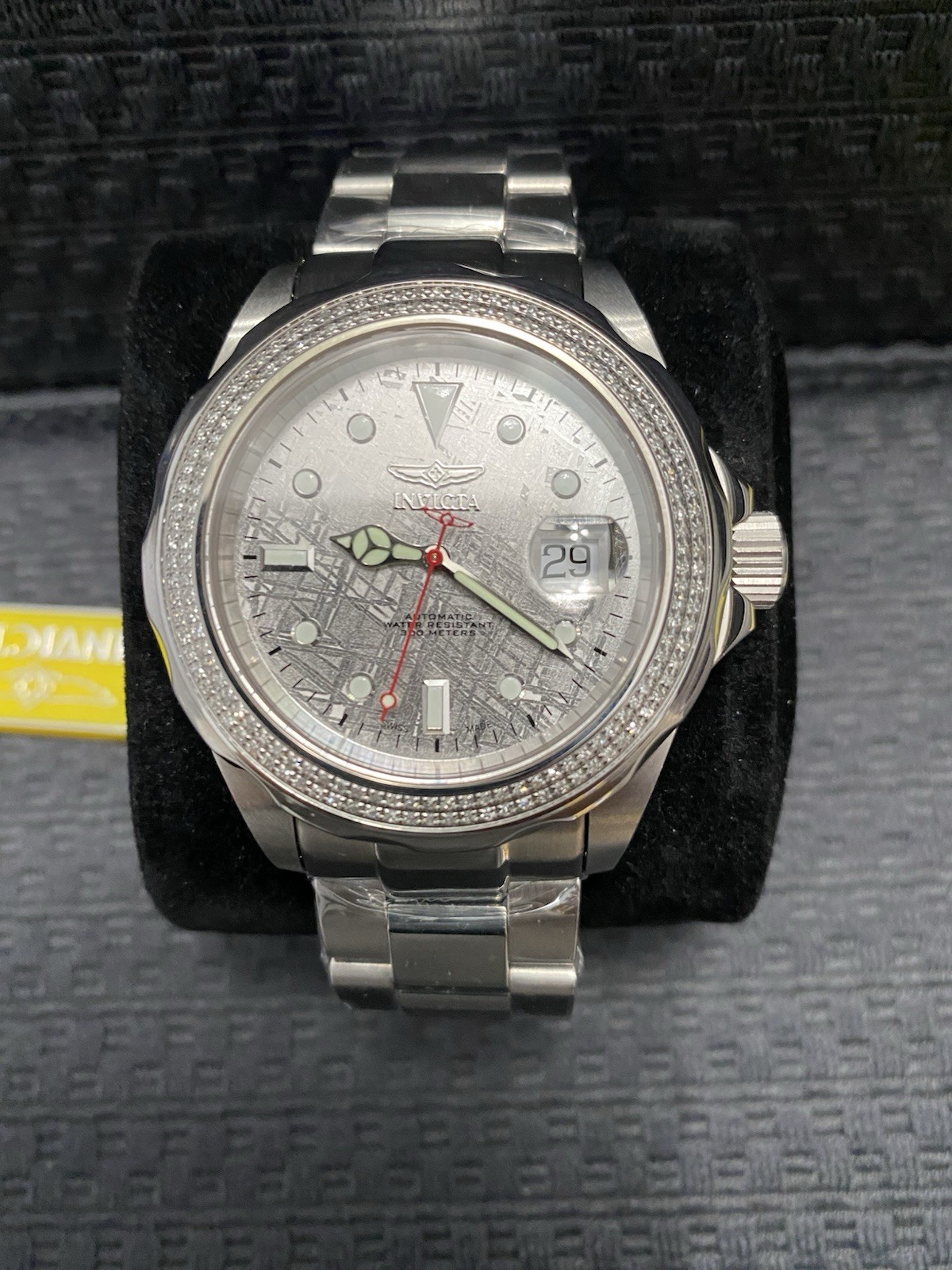 Invicta 45mm Mako 1.25 Carat Diamonds And Meteorite Dial Auto Watch Model #4509
