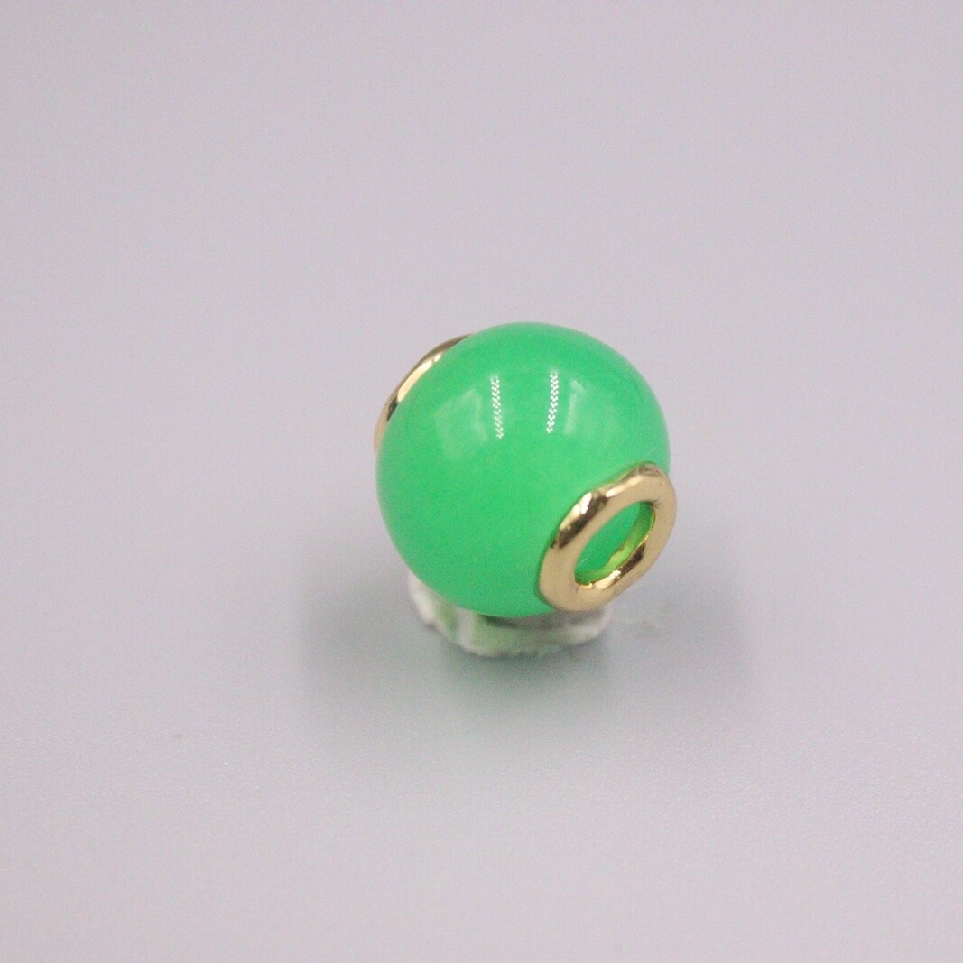 GP Heating Jade Pendant For Women Female Small Round Bead 路路通 Pendant