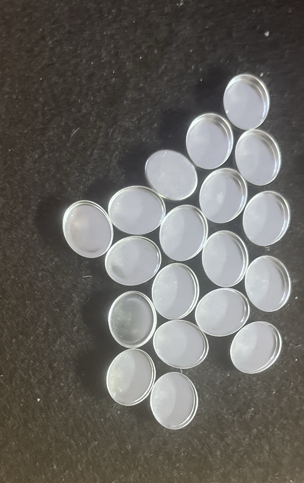 One 12x10mm Plain Oval Sterling Silver Bezel Cup Setting 32gauge 10x12mm