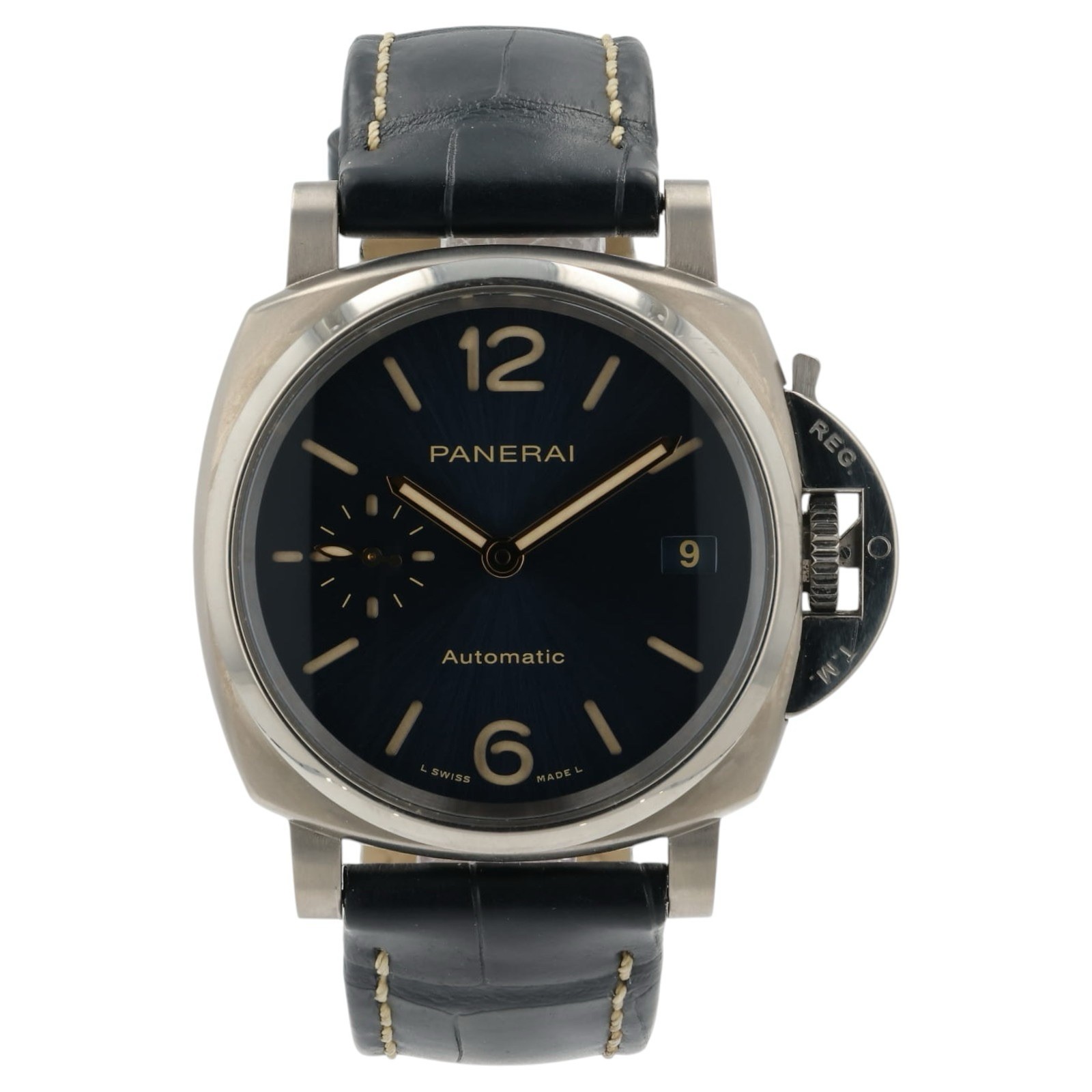 Panerai Luminor Due Blue Dial Titanium 38mm Automatic Men’s Watch PAM00926