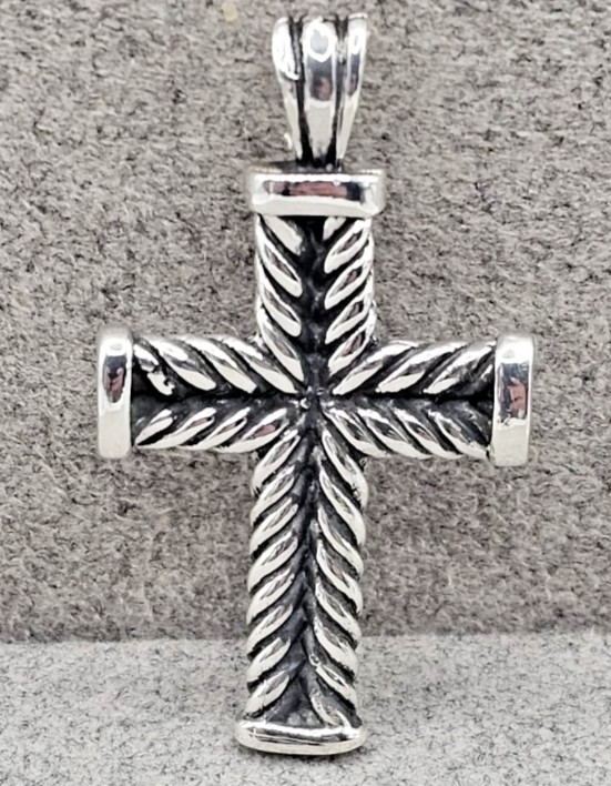 Men’s David Yurman Chevron Cross Pendant