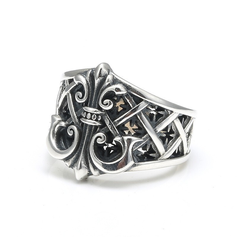 Men’s Open Ring Anchor Ring Adjustable Ring Lucky Gift