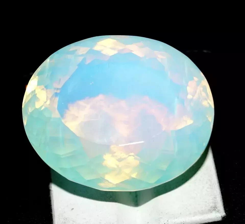 Fire Opal Oval Cut 120 Ct Welo Australian Natural Loose Certified Gemstone