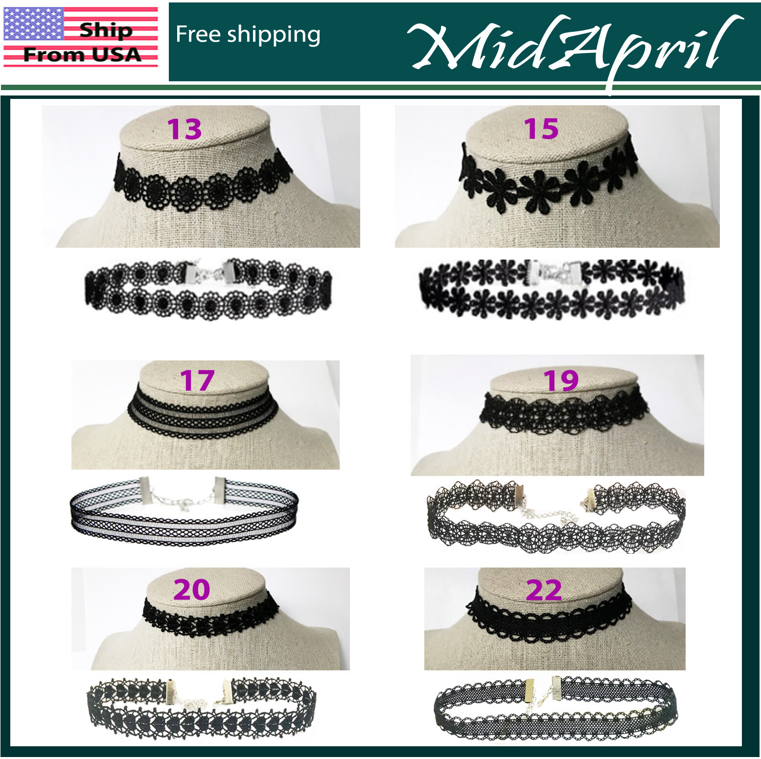 Black Choker Necklace Velvet Classic Chain Collar Women Dress Jewelry
