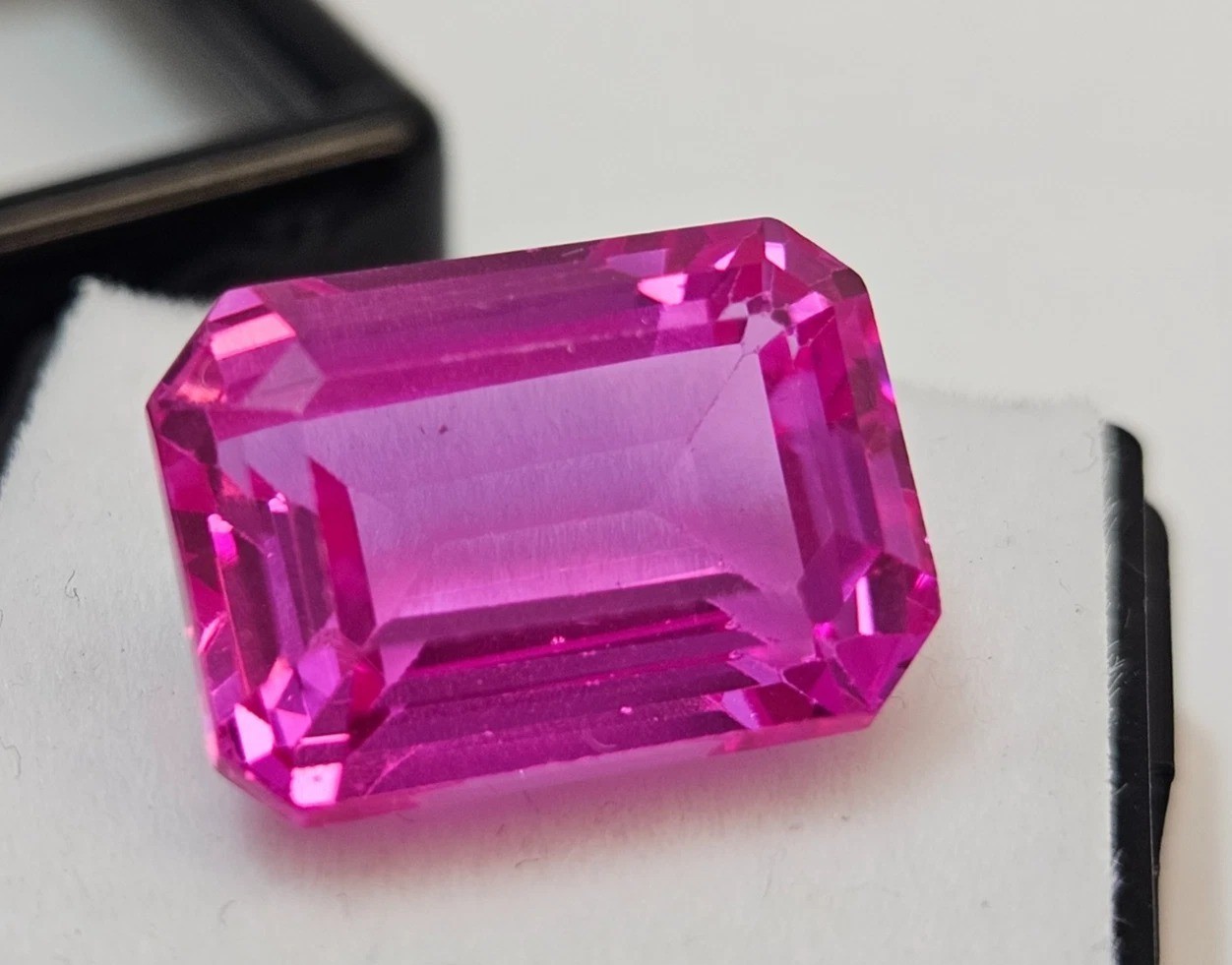 Awesome Pink Sapphire Emerald Cut 15-17 Ct Natural Loose Gemstone EGL Certified