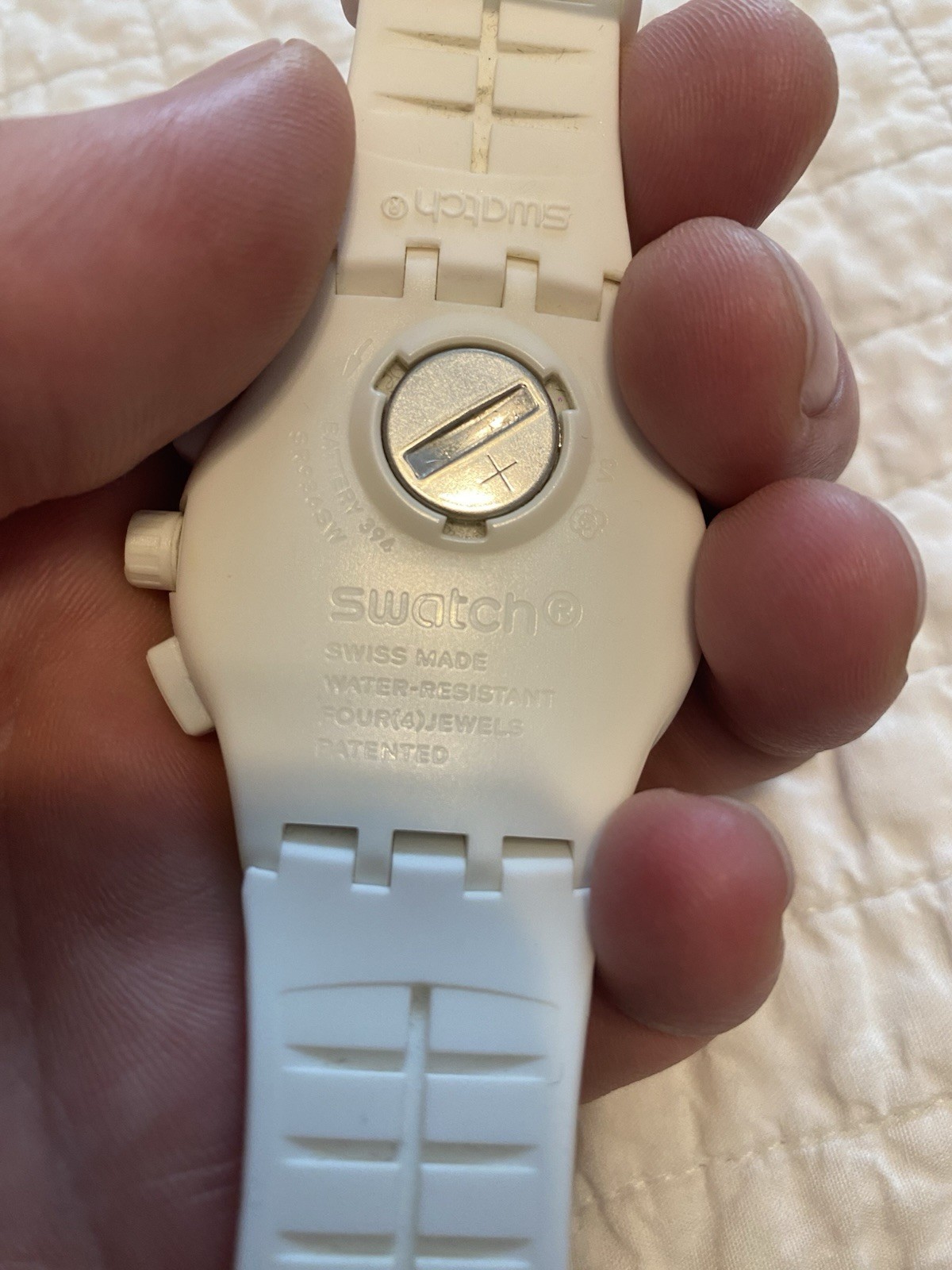 CHROMOGRAPH Swatch SUSW404 Watch New Battery Works Great