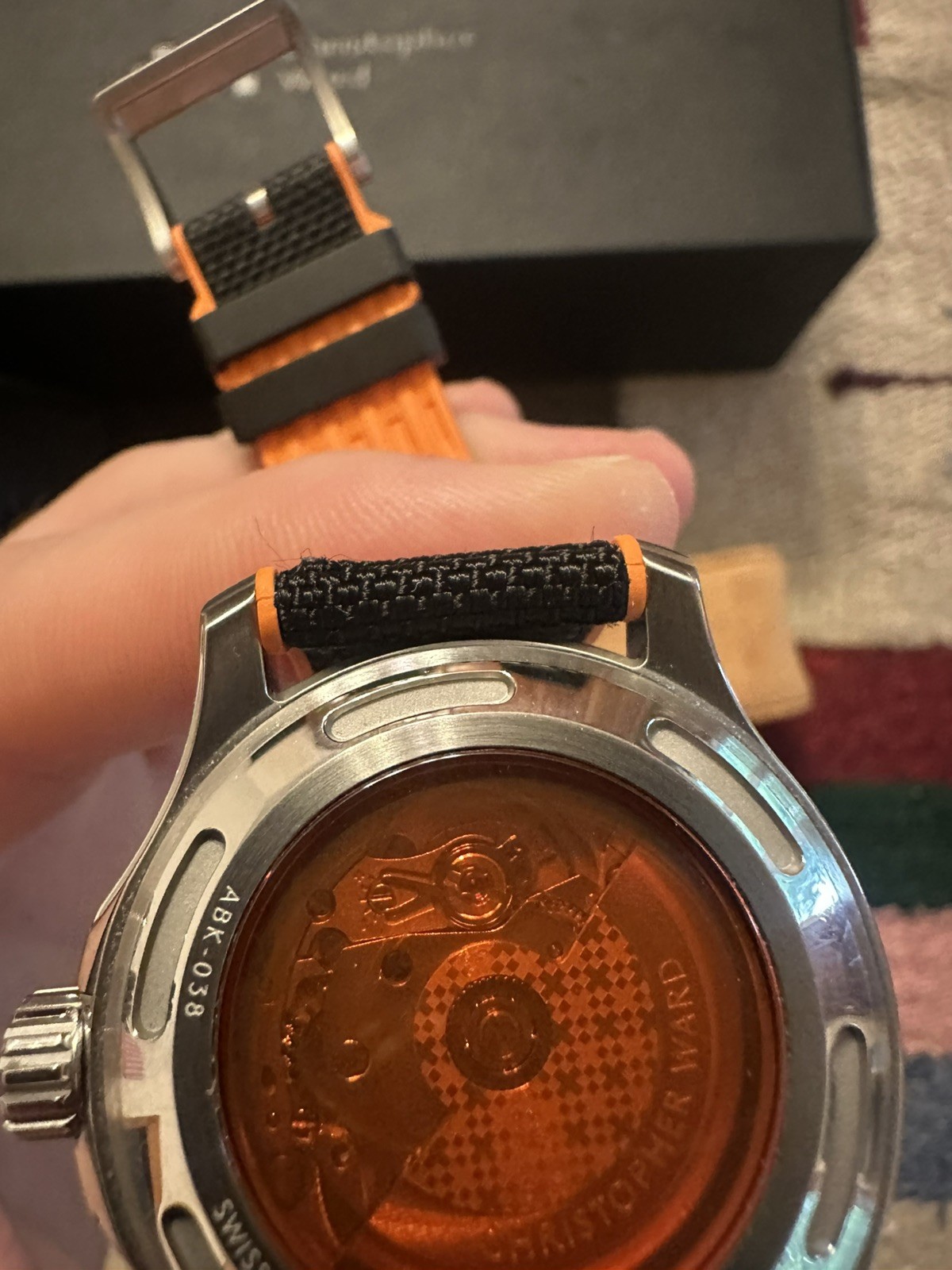 Christopher Ward C60 Trident Mk3 Pro 600 40mm Orange Sapphire (01/2023)