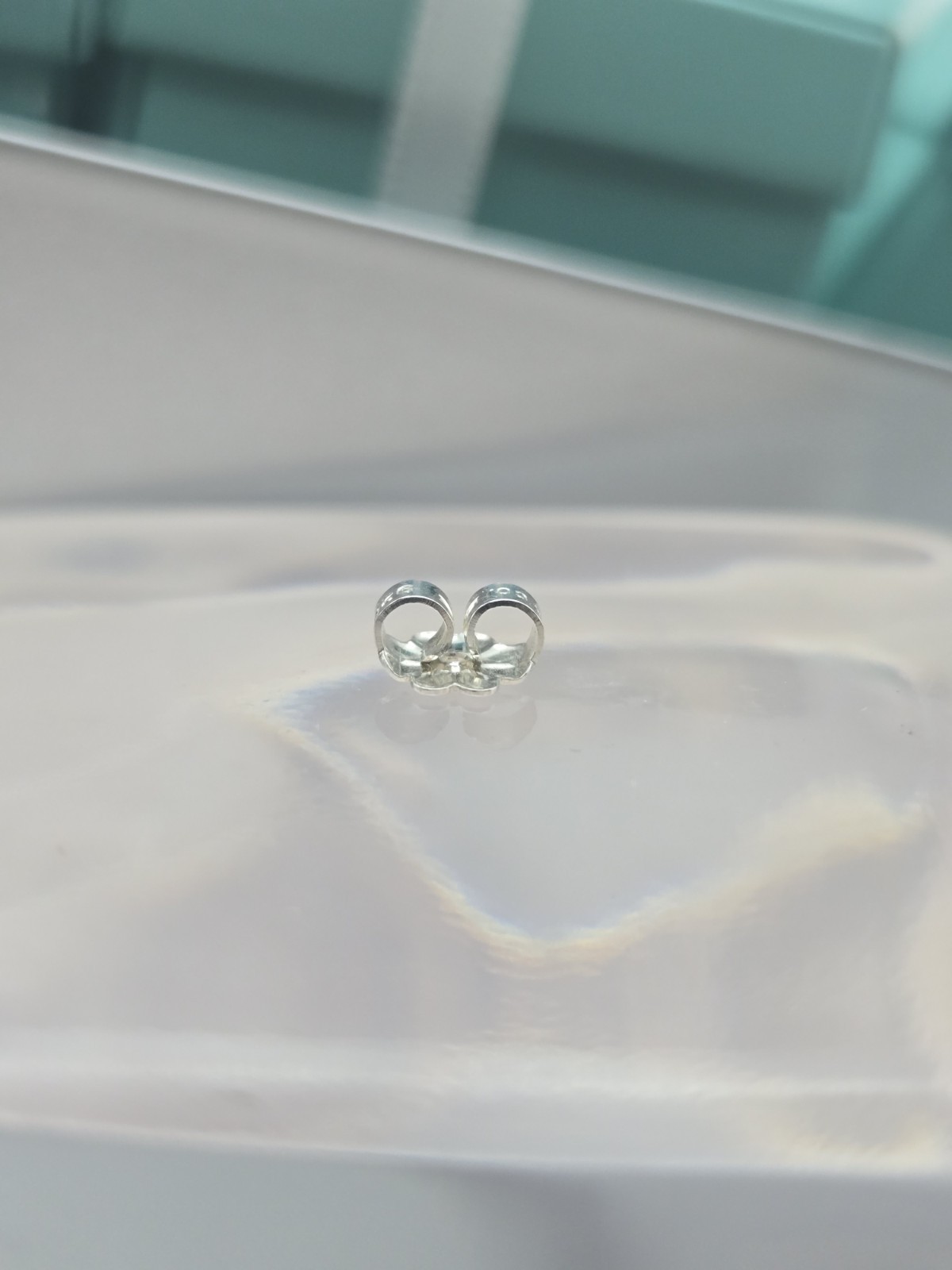 Authentic Tiffany & Co. Sterling Silver Earring Butterfly Push Back Backing Used
