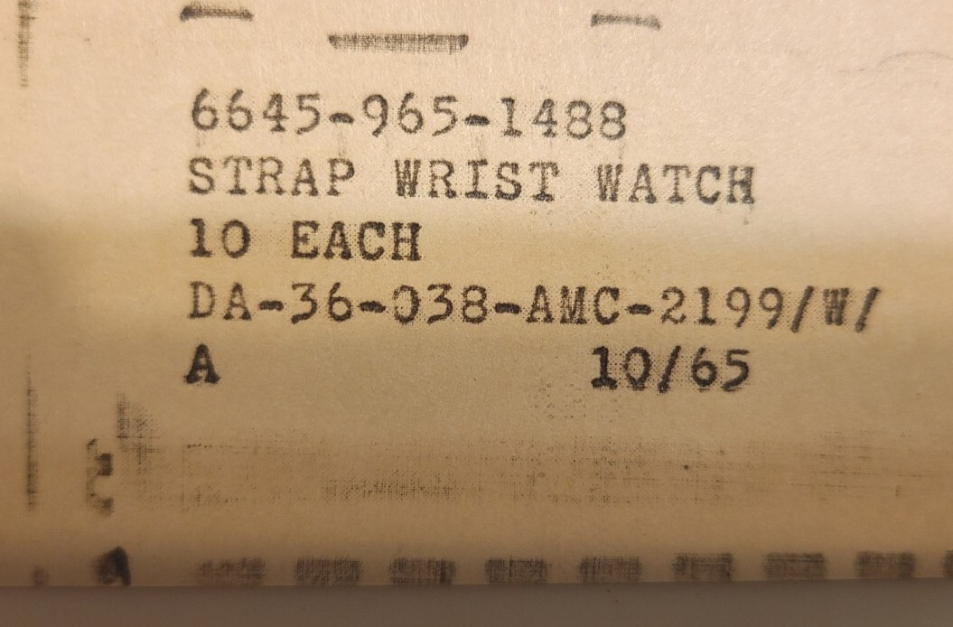Watch Strap Vietnam Military Issue Vintage NOS Unused Watch Band 16mm Nylon