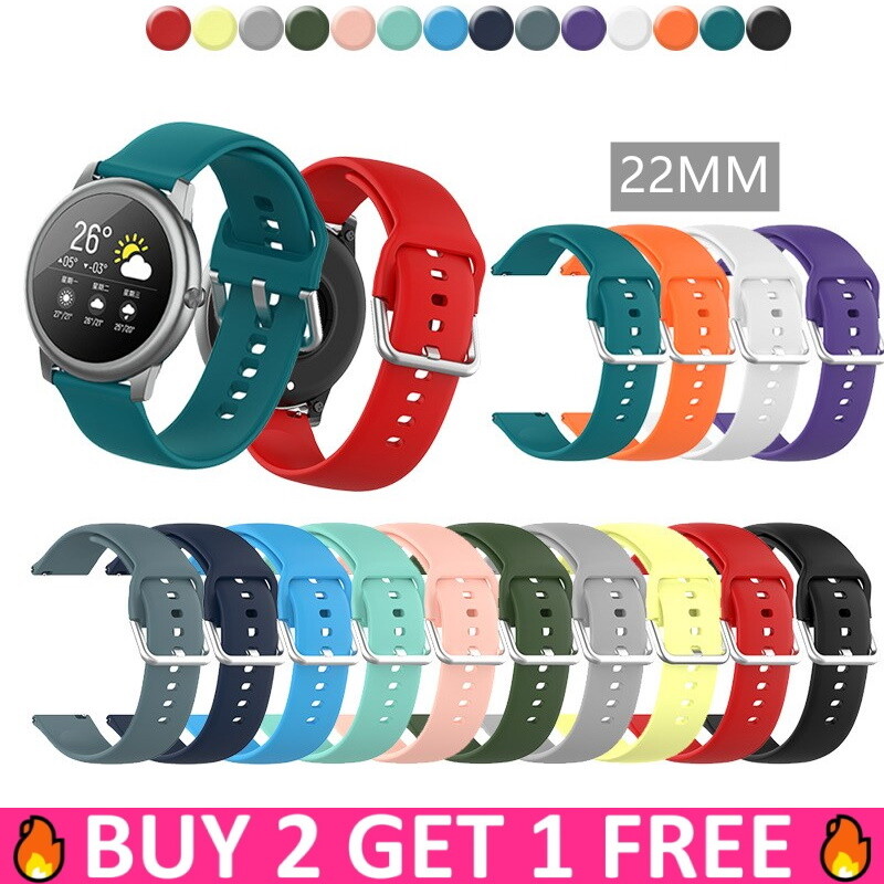 For Samsung Galaxy Watch 3 45mm 46mm Gear S3 Classic Silicone 22mm Band Strap SL