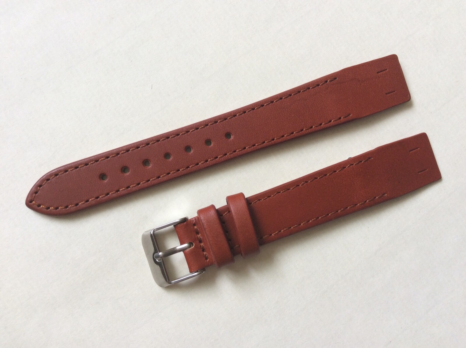 Genuine Leather Strap for Fixed Lops 18mm Black, Brown Watch Band Open Ends ITWS