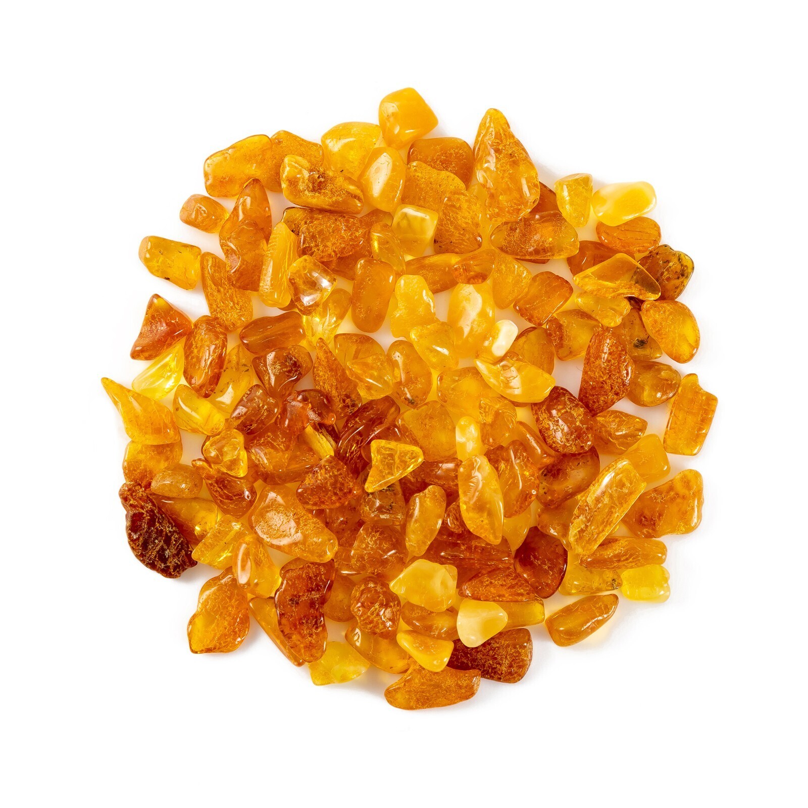 Amber Polished Stones(No Holes)(20 Grams) -100% Natural Baltic Chips for Jewelry