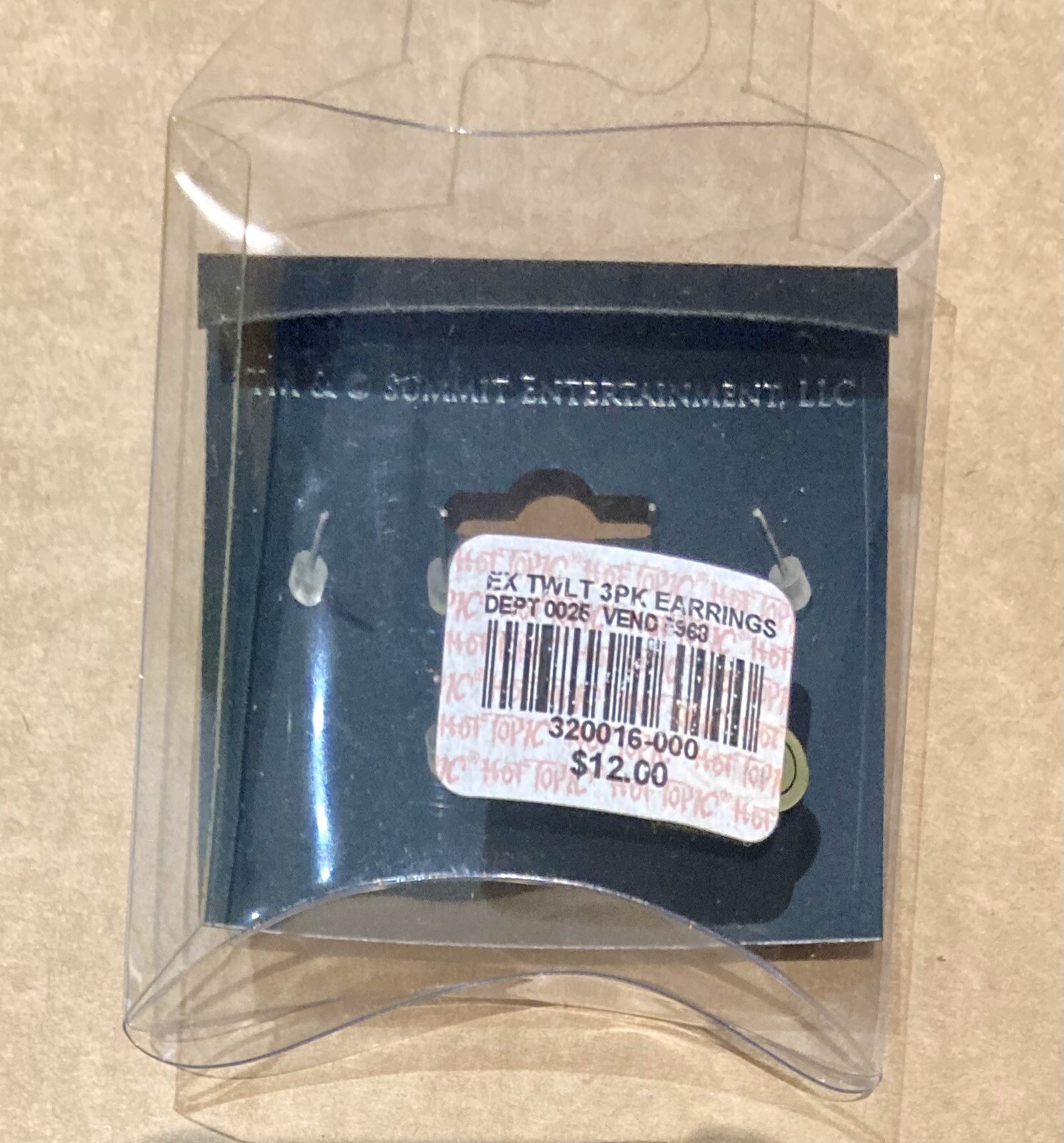 The Twilight Saga ~ Twilight ~ Ear Ring Set Off 3 – Wolf, Heart & Cullen Crest