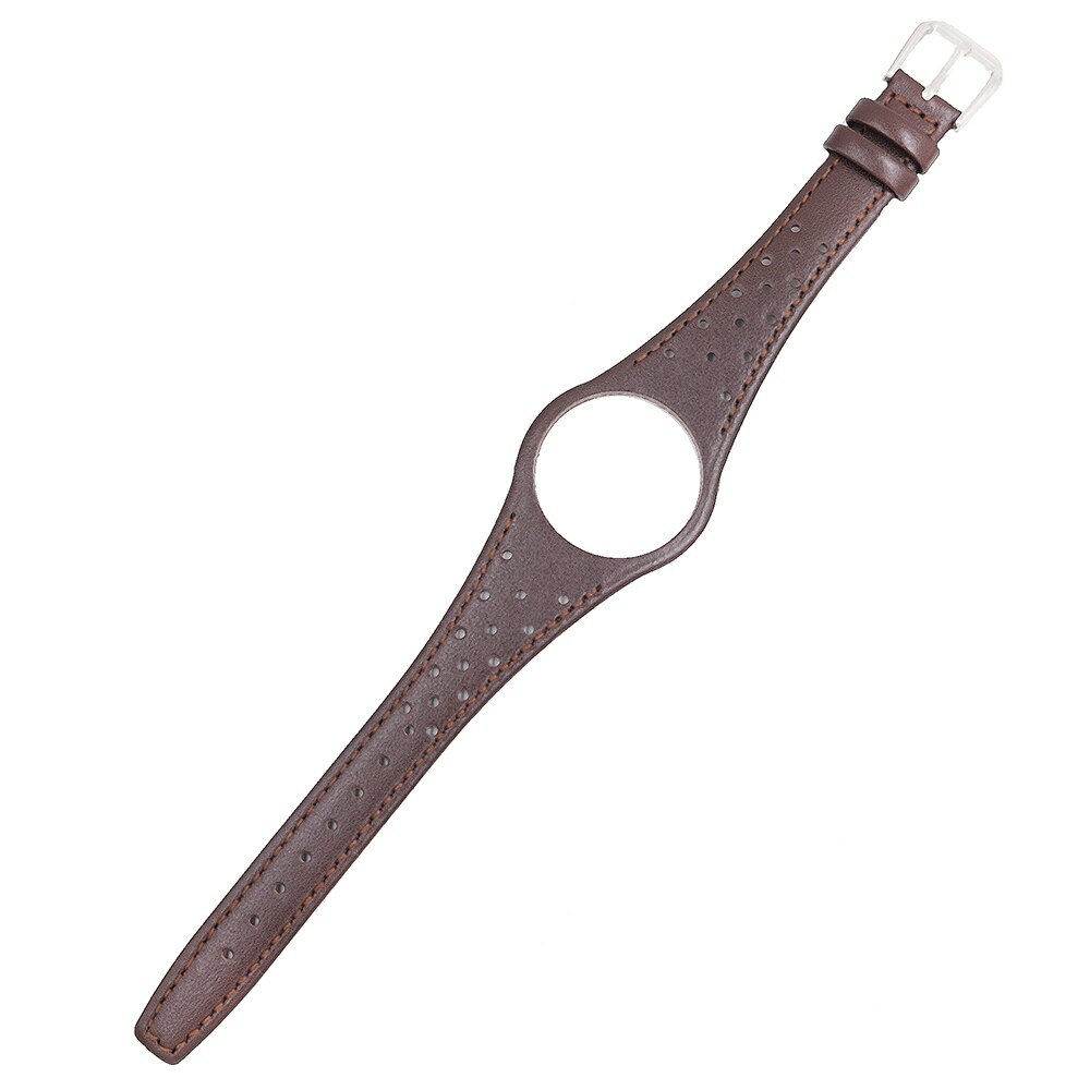 For Man Omega Dynamic Real Calf Leather Watch Band with silver steel Buckle