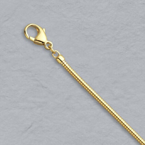 18K Yellow Gold Filled Round Snake Chain 16/18/20/22/24/26/28/30/32/34/36/38inch