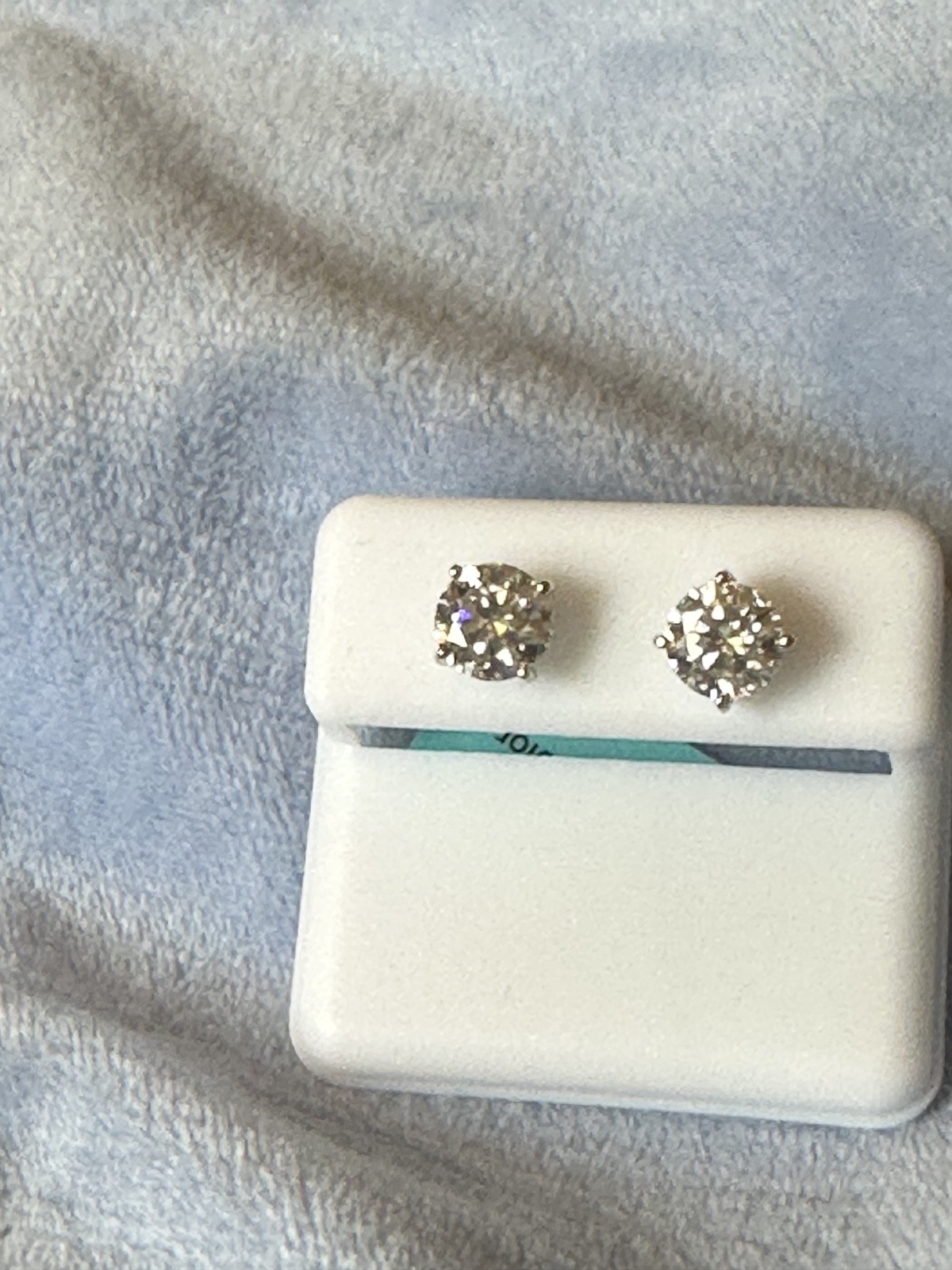 925 sterling silver moissanite earrings