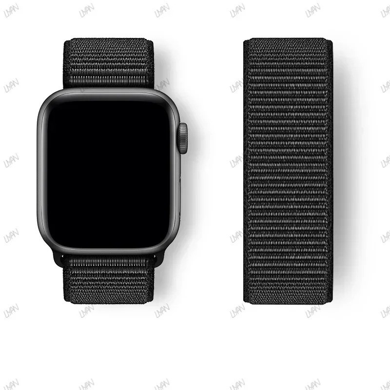 Nylon Loop Strap For Apple Watch Band 38-45mm Ultra 49mm Series 4-9 SE