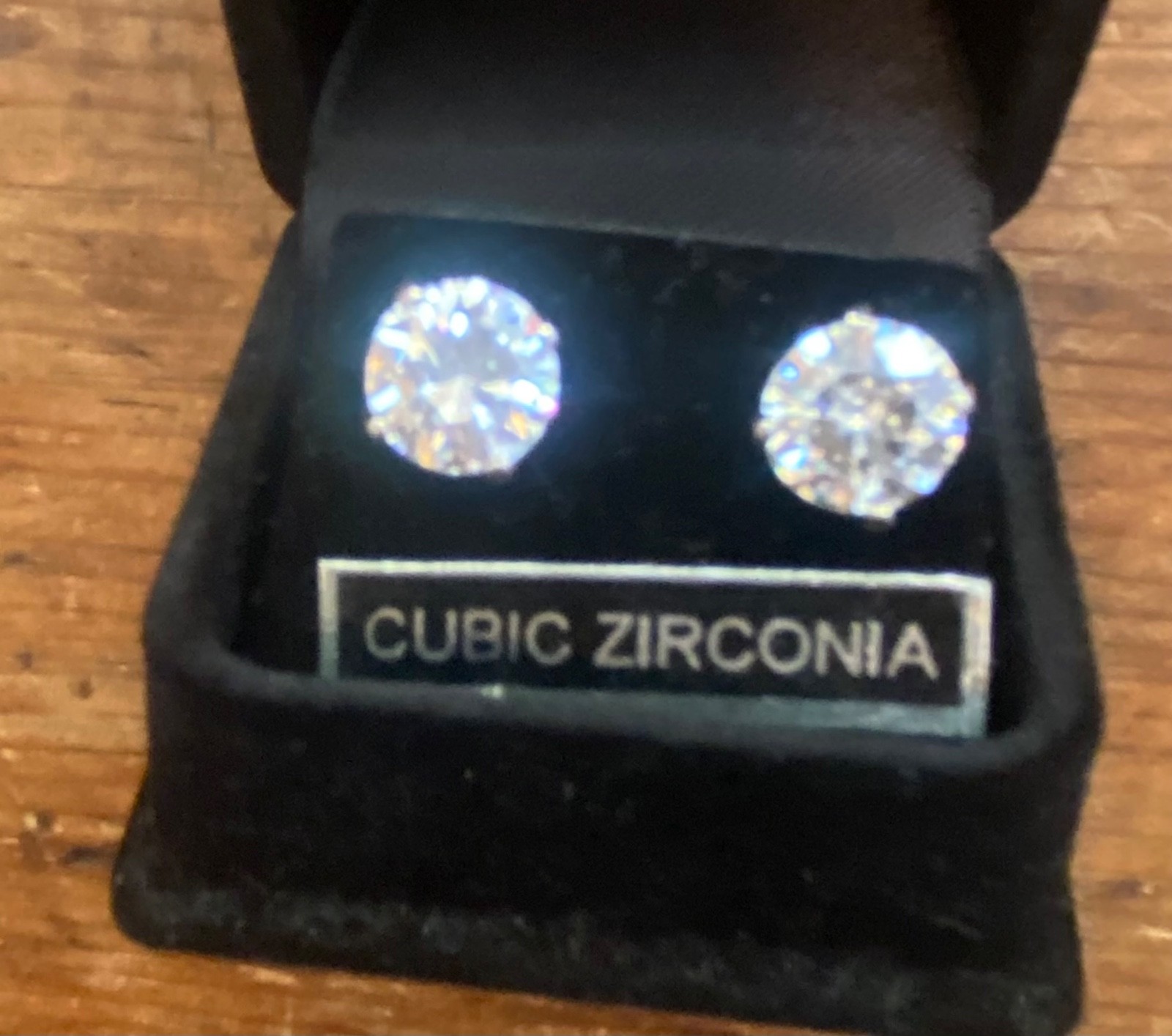 new old stock qubic zirconia earrings