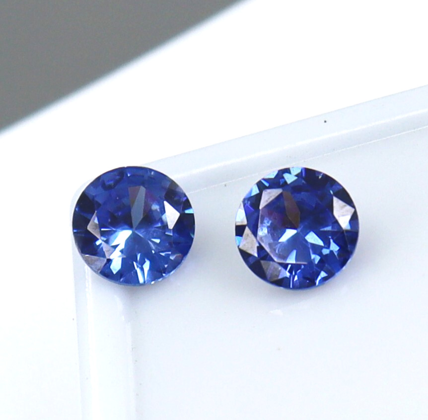 Blue Sapphire AAA+ Quality Certified Natural Loose Gemstone Round Cut 1.80 Ct