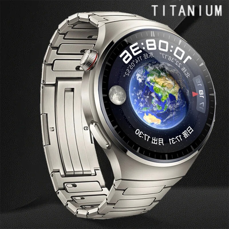 Titanium No Gaps Metal Bracelet Business Band Correa For Huawei Watch 4 Pro