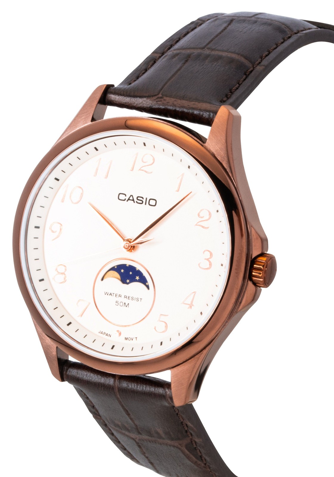 Casio Standard Ivory Dial Quartz Casual Leather Strap MTP-M110RL-5AV Men’s Watch