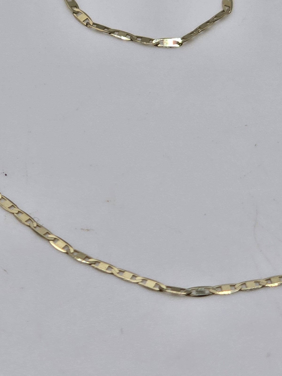 10k RCI Mariner Anchor Link Chain Necklace Solid 10K Yellow Gold 16″