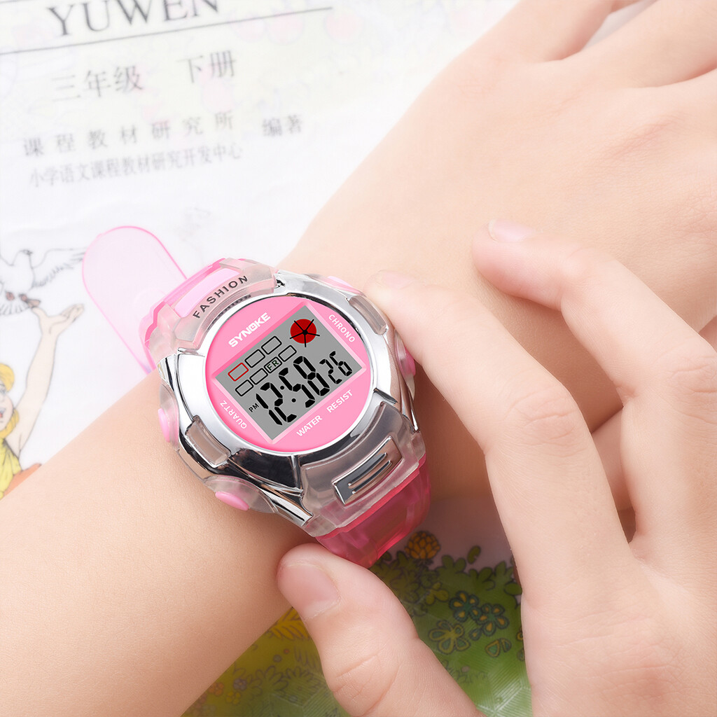 Children’s Waterproof Watch Electronic Digital LED Watch Boys&girls Sports Watch