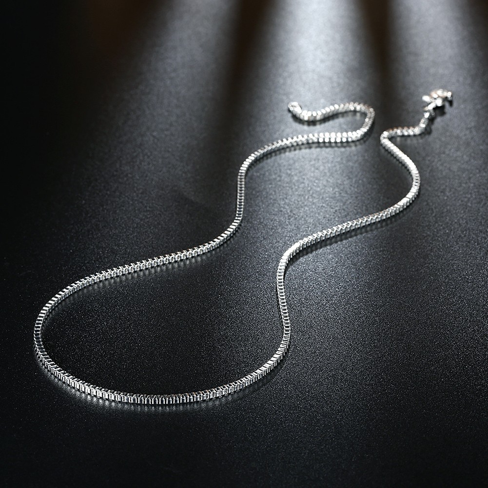 925 Sterling Silver Necklace 16/18/20/22/24 inches fine 1.5MM Box chain