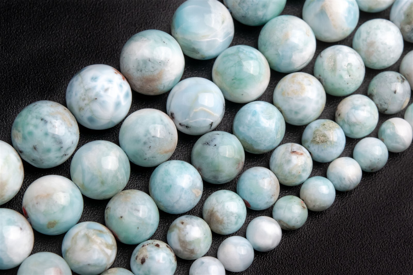 Genuine Natural Light Blue Larimar Grade A Round Beads 5-6/6/7/8/9/10/10-11MM