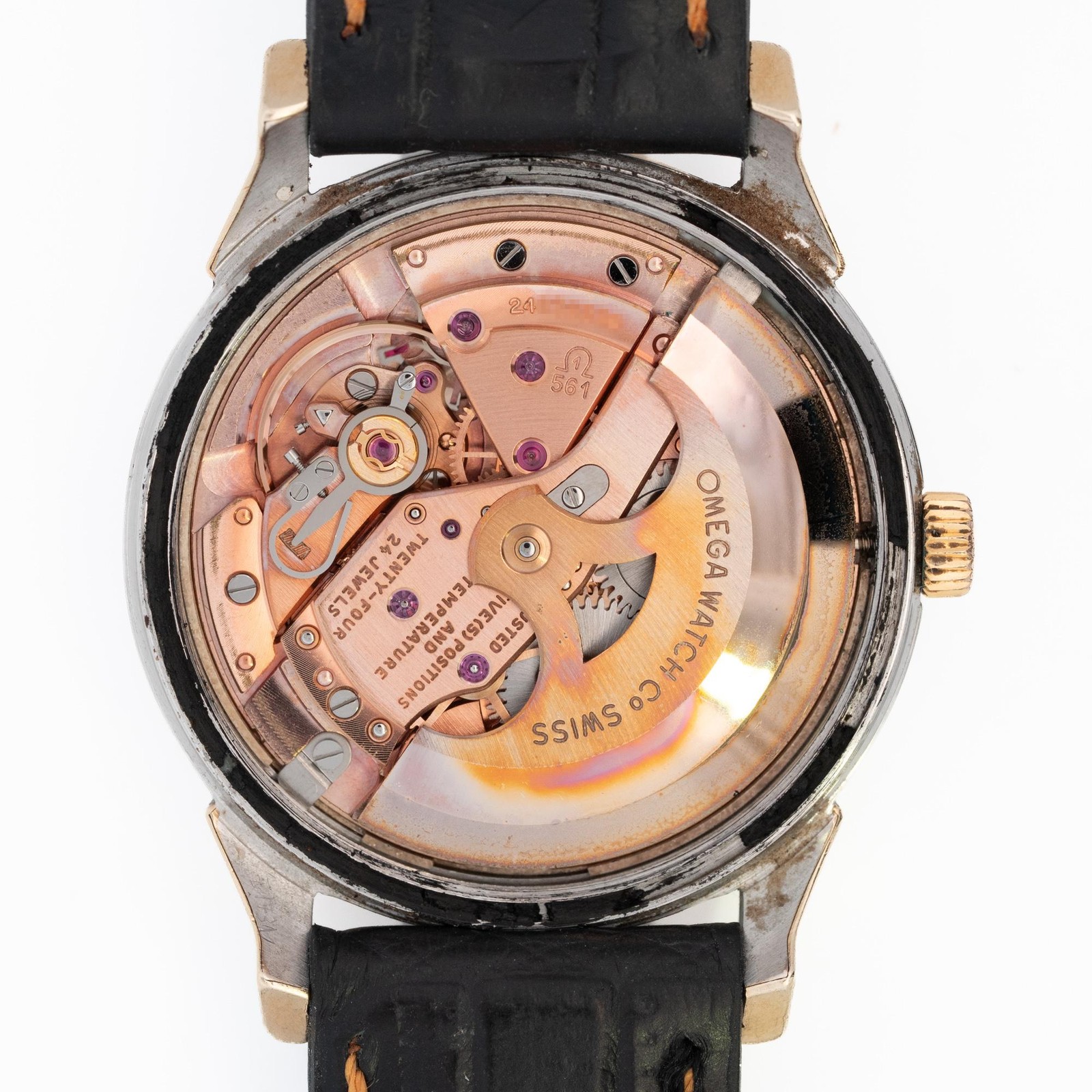 Omega Constellation SS 168.005 Custom Band Cracked Crystal