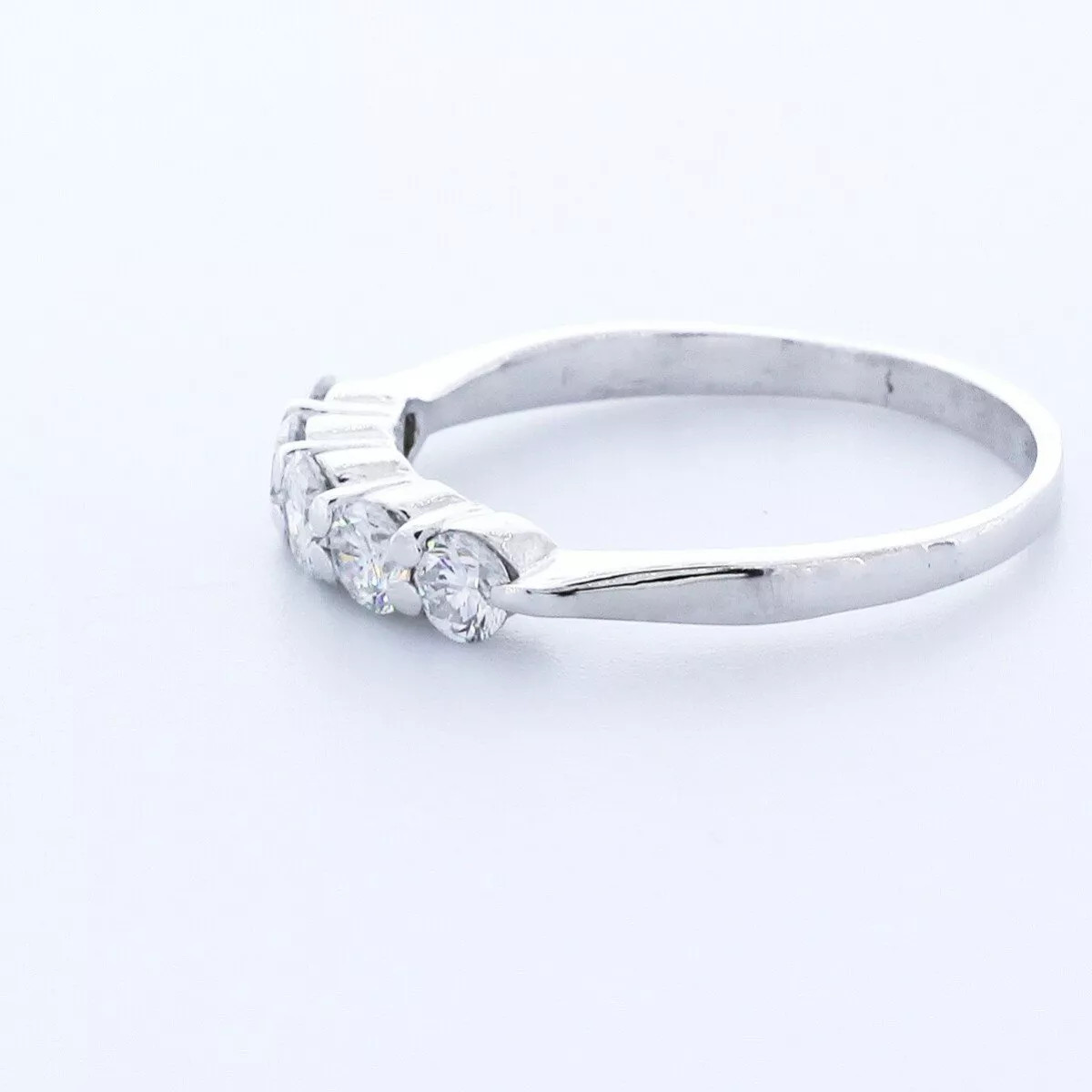 Classic Wedding Band 14K Gold Classic 1.35 Carat Round Lab-Grown Diamond E VVS2