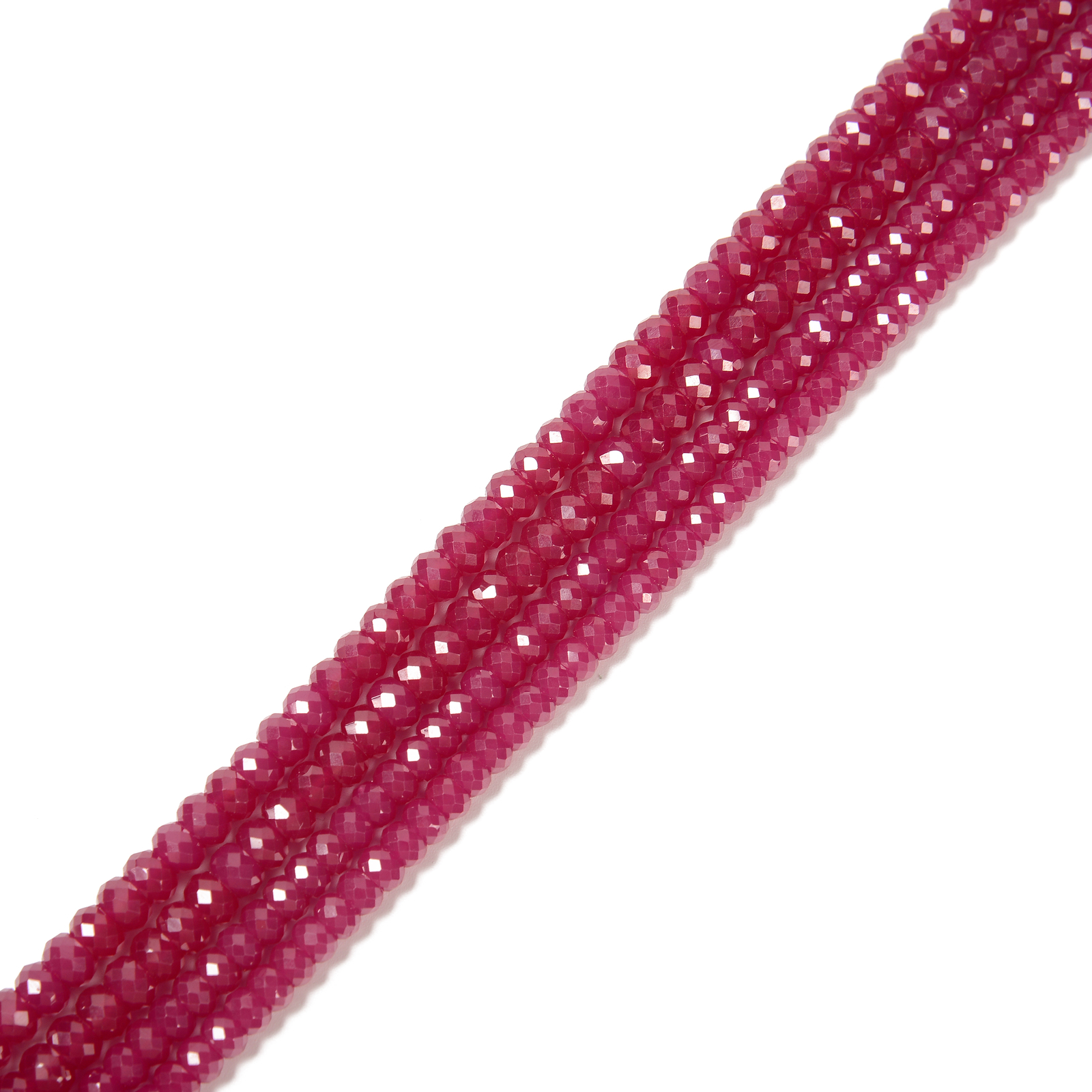 Natural Ruby Faceted Rondelle Beads Size 3x5mm 4x6mm 15.5” Strand