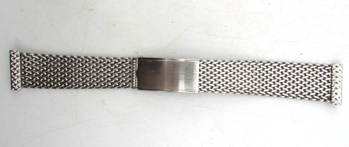 HADLEY STAINLESS STEEL 20mm WRISTWATCH BAND PARTS OR REPAIR LOT W66