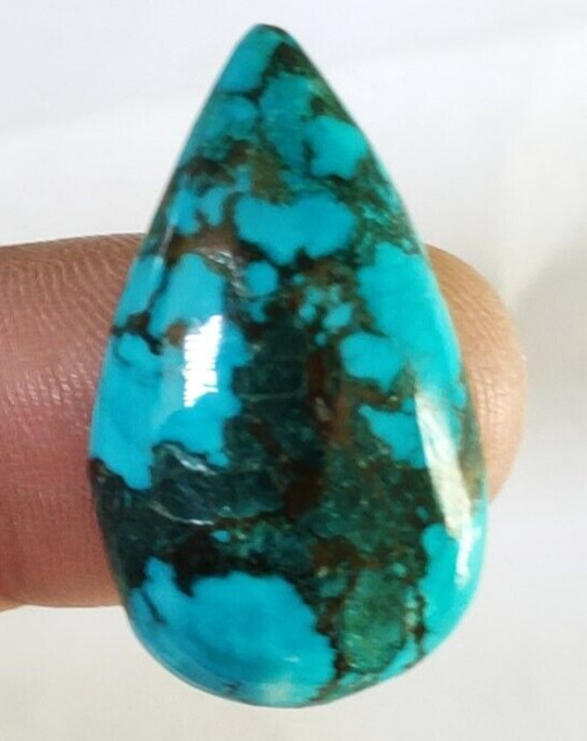 AAA+ 21.85 Ct. Natural Turquoise Pear Cabochon Loose Gemstone Gift for Birthday