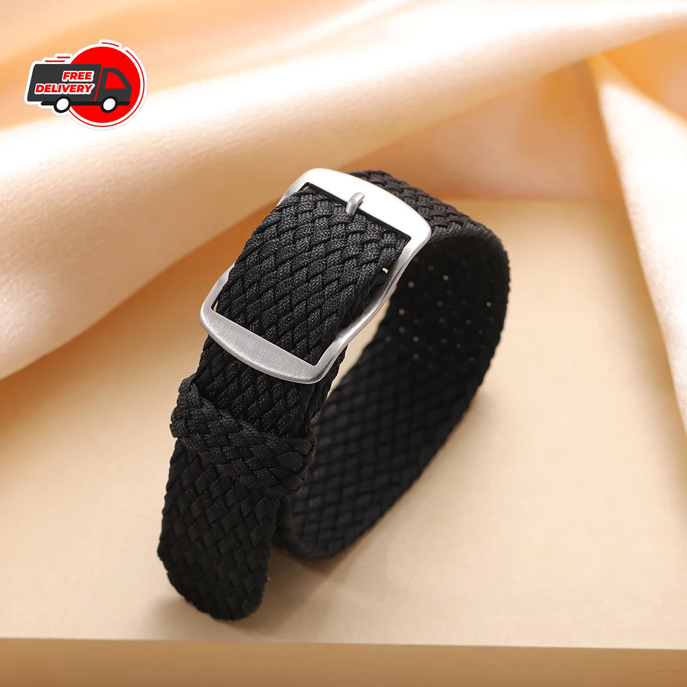 Premium Nylon Canvas Woven Watch Strap Band Universal 14/18/20/22mm Replacement