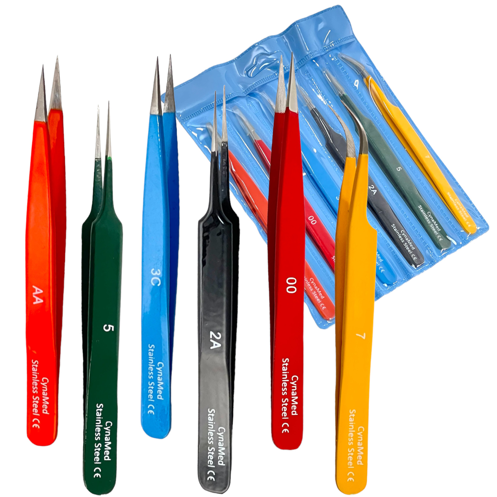 6 PC SWISS JEWELER STYLE PRECISION MICRO FORCEPS TWEEZERS SET KIT Premium